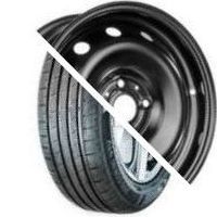 Шина с диском в сборе Massimo OTTIMA PLUS 185/65 R15 88H + Magnetto 15003 AM New Black 4*100 6xR15 ET46 DIA54.1