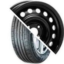 Шина с диском в сборе Massimo OTTIMA PLUS 185/65 R15 88H + Magnetto 15002 AM Black 4*100 6xR15 ET40 DIA60.1