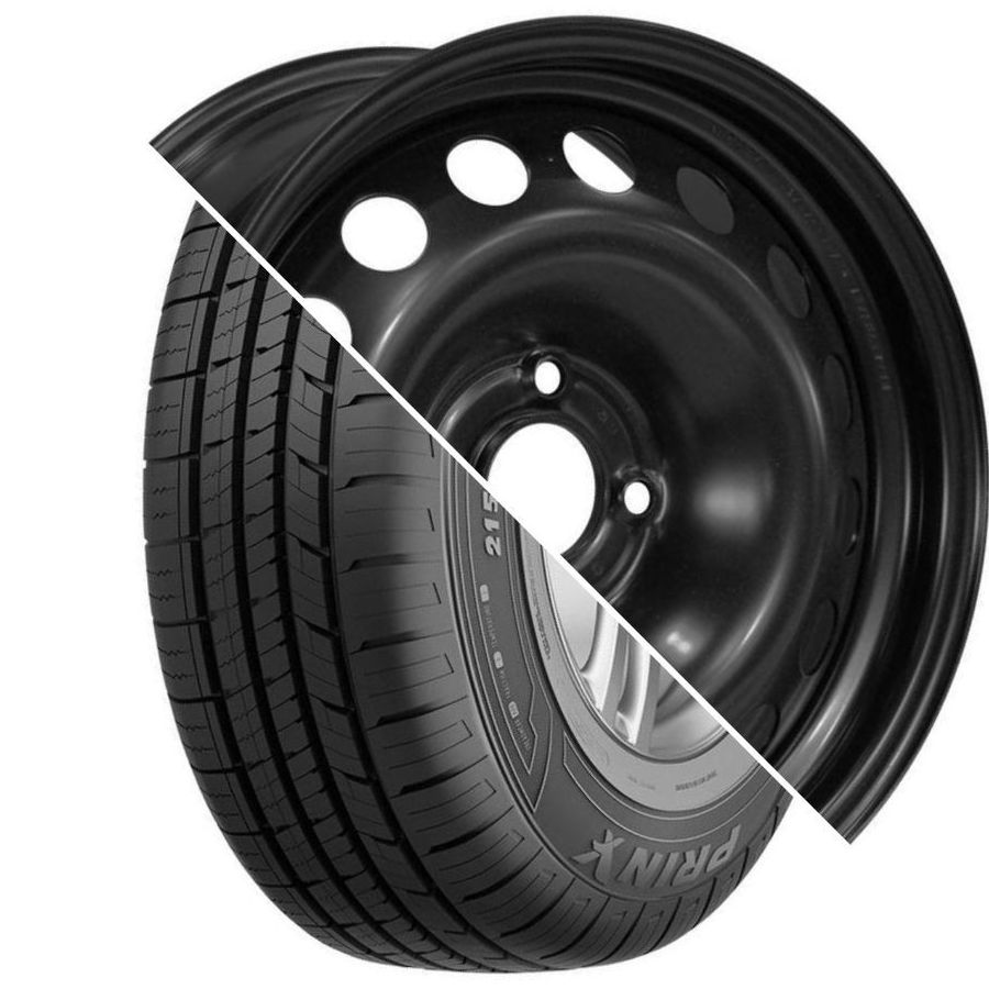 Шина с диском в сборе Prinx HH2 HiCity 185/65 R15 88H + Magnetto 15001 Black 4*100 6xR15 ET50 DIA60.1