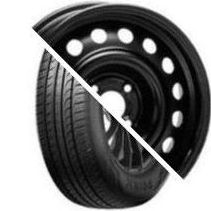 Шина с диском в сборе Prinx AQUILA PRO 185/65 R15 92H + Magnetto 15002 AM Black 4*100 6xR15 ET40 DIA60.1