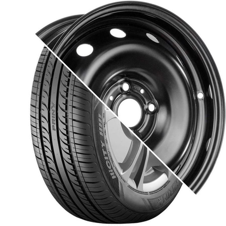 Шина с диском в сборе Prinx HH1 HiCity 185/65 R15 88H + Magnetto 15003 AM New Black 4*100 6xR15 ET46 DIA54.1