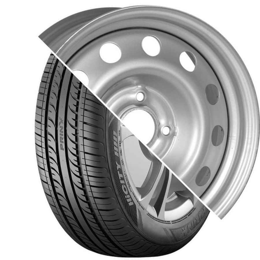 Шина с диском в сборе Prinx HH1 HiCity 185/65 R15 88H + Magnetto 15010 S AM Silver 4*100 6xR15 ET37 DIA60.1