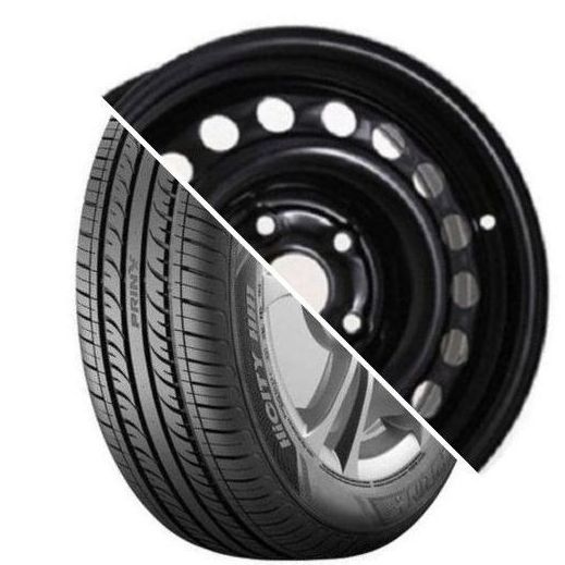 Шина с диском в сборе Prinx HH1 HiCity 185/65 R15 88H + Magnetto 15009 AM Black 4*100 6xR15 ET50 DIA60.1 Lada Vesta