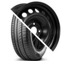 Шина с диском в сборе Pirelli Cinturato P1 185/65 R15 88H + Trebl X40923 (new D5) Black 4*100 6xR15 ET46 DIA54.1