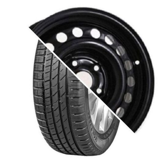 Шина с диском в сборе Ikon (Nokian Tyres) Character Eco (Nordman SX3) 185/65 R15 88H + Magnetto 15009 AM Black 4*100 6xR15 ET50 DIA60.1 Lada Vesta