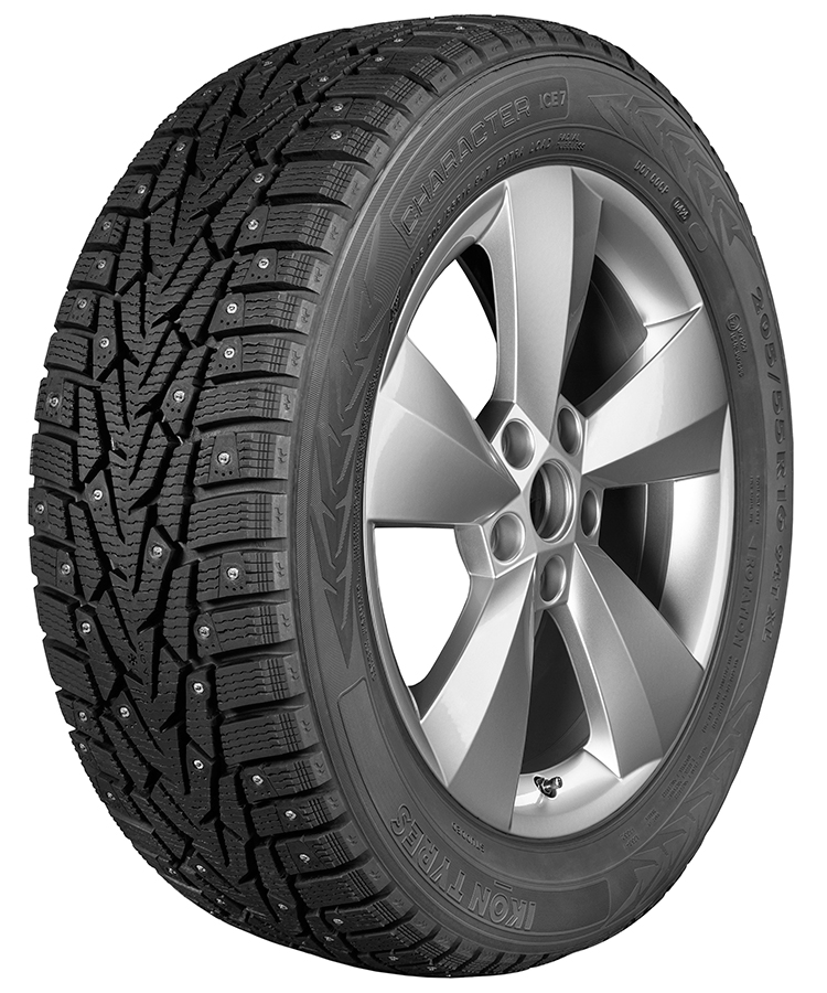 Шина с диском в сборе Ikon (Nokian Tyres) Character Ice 7 185/65 R15 92T + Magnetto 15009 AM Black 4*100 6xR15 ET50 DIA60.1 Lada Vesta в KOLOBOX