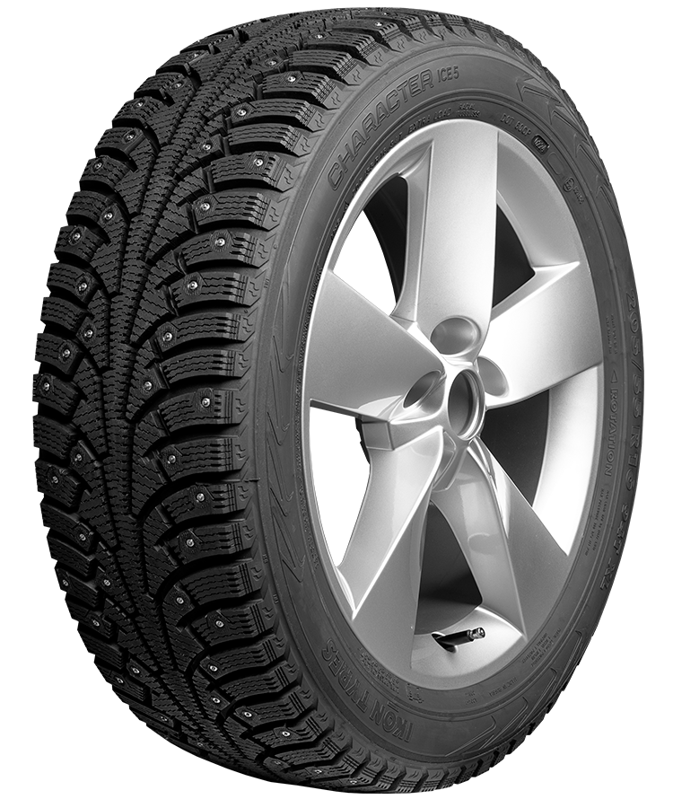 Шина с диском в сборе Ikon (Nokian Tyres) Character Ice 5 185/65 R15 92T + Magnetto 15009 AM Black 4*100 6xR15 ET50 DIA60.1 Lada Vesta в KOLOBOX