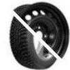 Шина с диском в сборе Ikon (Nokian Tyres) Character Ice 5 185/65 R15 92T + Trebl X40923 (new D5) Black 4*100 6xR15 ET46 DIA54.1