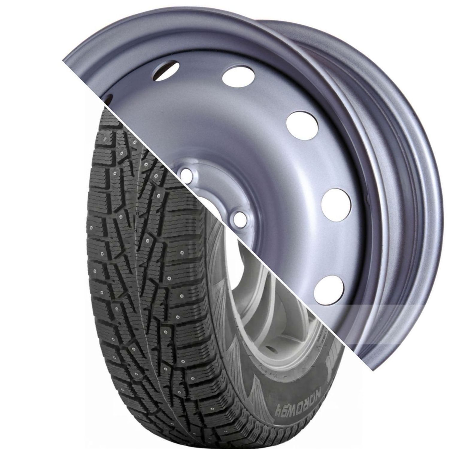 Шина с диском в сборе Tunga Nordway 3 185/65 R15 92Q + Magnetto 15001 S AM Silver 4*100 6xR15 ET50 DIA60.1