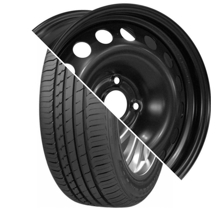 Шина с диском в сборе Sailun Atrezzo Elite 185/65 R15 92T + Magnetto 15001 Black 4*100 6xR15 ET50 DIA60.1