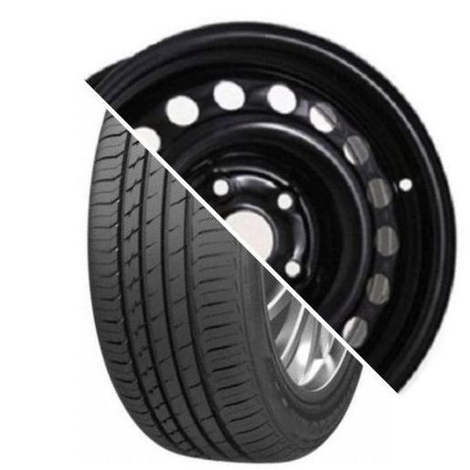 Шина с диском в сборе Sailun Atrezzo Elite 185/65 R15 92T + Magnetto 15009 AM Black 4*100 6xR15 ET50 DIA60.1 Lada Vesta