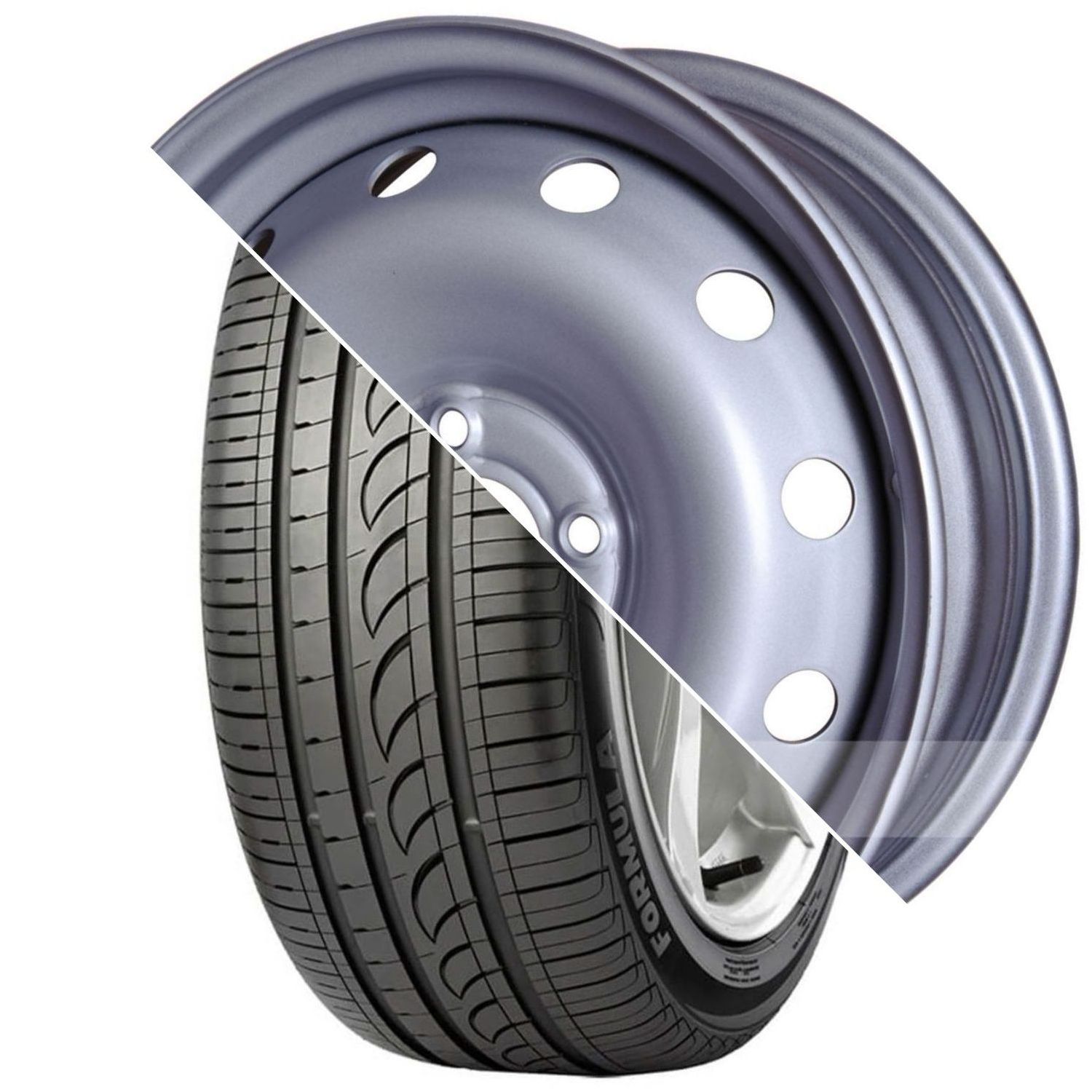 Шина с диском в сборе Formula Energy 185/65 R15 88T + Magnetto 15001 S AM Silver 4*100 6xR15 ET50 DIA60.1