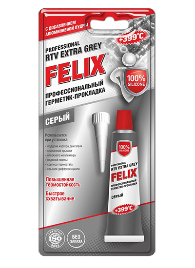 FELIX Герметик-прокладка (серый) 100г (411040110)