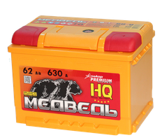 АКБ Медведь Silver о.п.R+ 62a/h Евро B13(нижн.кр) низкий