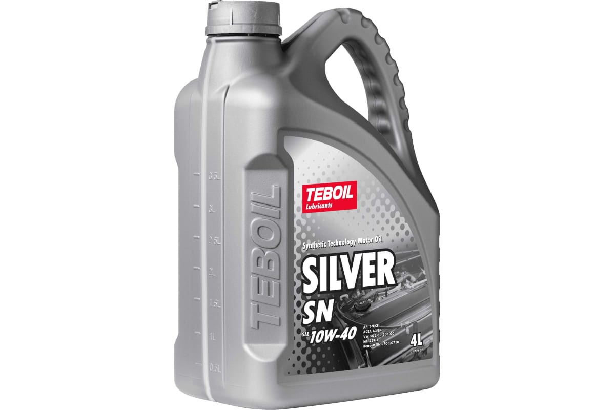 Масло моторное TEBOIL 10W40 3452412  п/синтетич.Silver SN SN/CF 4л